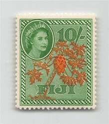 1954, 10 S, Einheimische Motive, Königin Elisabeth II, tadellos ...