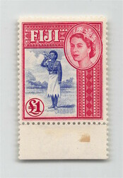 1954, 1 £, Einheimische Motive, Königin Elisabeth II, tadellos ...