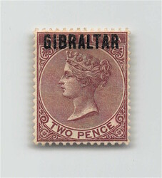 1886, 2 P violett, Viktoria, tadellos, ungebraucht, mit ...
