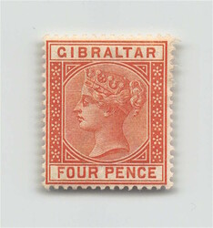 1887, 4 P braunorange, Viktoria, tadellos, ungebraucht, mit ...