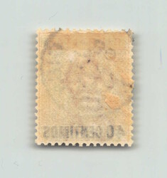 1889, 40 C auf 4 P braunorange, Viktoria, spanische Währung, ...