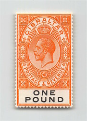 1925/1927, 1 £, George V, faultless, mint never hinged, with ...