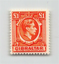 1938, 1 £, George VI, flawless, mint never hinged, with original gum.