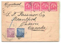 1898, 4 und 6 P "Allegorie mit Anker" und viermal 1 P "Allegorie ...