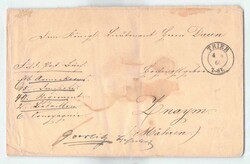 DEUTSCHER KRIEG 1866, markenloser Feldpostbrief mit Preußen-K2 ...