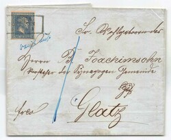 JUDAICA: 1858, 2 Sgr. blau,, Friedrich Wilhelm IV., voll- bis ...