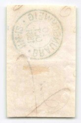 1853, 3 Sgr. schw. / mattrosa, Wappen im Oval, voll- bis überrandig, ...