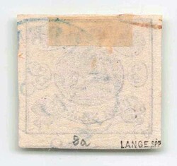 1853, 3 Sgr. schw. / mattrosa, Wappen im Oval, voll- bis überrandig, ...