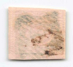 1853, 3 Sgr. schw. / mattrosa, Wappen im Oval, voll- bis überrandig, ...