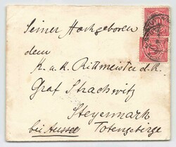 SOCIAL PHILATELY: 1900, zweimal 10 Pf. karmin, als Mehrfachfrankatur ...