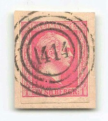 SORAU / ZARY (POLEN): 1857, 1 Sgr. rosa, Friedrich Wilhelm IV., voll- ...