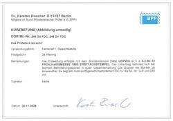 1950, 24 + 12 und 30 + 14 Pf., Frühjahrsmesse Leipzig, BEIDE WERTE ...