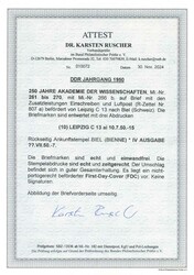 1950, 1 bis 50 Pf, Akademiker, mit Ersttags-Tagesstempel von Leipzig ...