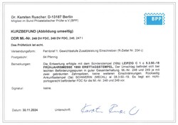 1950, 24 + 12 und 30 + 14 Pf., Frühjahrsmesse Leipzig, BEIDE WERTE ...