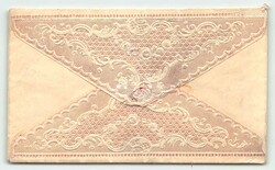 ZIERBRIEF / LACE ENVELOPE: 1850 (ca.), Damenzierbrief aus Spitze, mit ...