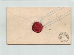 1855, 2 Sgr. blau, Wappen, Ganzsachenumschlag, Format A, mit blauem ...