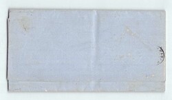 1855, Y 1/4 auf 2 R. orangerot, Isabelle II., Aufdruck in Type II, ...