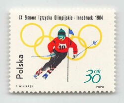1964, 30 Gr., Olympische Winterspiele in Innsbruck, postfrisch, mit ...