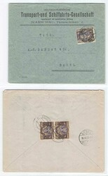 1921, Großer Adler, fünf Auslandsbriefe in die Schweiz mit Einzel- ...