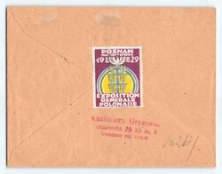 1928, zweimal 5 Gr. Wappen, als Mehrfachfrankatur mit Aufgabestempel ...