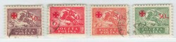 1921, 5 + 30 bis 20 + 30 Mk., Rotes Kreuz, komplette Ausgabe, ...