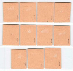 1925, 1 +50 Gr. bis 50 + 50 Gr., Für die Staatskasse, komplette ...