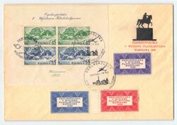 1938, 45 und 55 Gr., Nationale Briefmarkenausstellung Warschau, ...