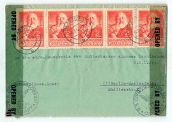1947, fünfmal 2 Zl., Polnische Kultur (II), als Mehrfachfrankatur, ...