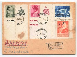 TROJKI: 1948, 3 + 2 und 15 + 10 Zl., Bekämpfung der Tuberkulose, ...