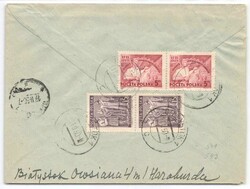 1949, zweimal 5 Zl. Bauernbewegung und zweimal 15 Zl. ...