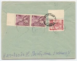 1950, 10 bis 15 Zl., Persönlichkeiten, Randstücke, jeweils mit ...