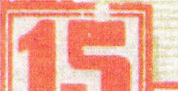 1927, 15 Kop., Luftpostkonferenz Den Haag, Plattenfehler "Gebrochene ...