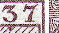 1937, 40 Kop., Puschkin, Plattenfehler „Punkt unter 1837“, ...