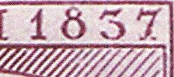 1937, 40 Kop., Puschkin, Plattenfehler "gebrochener Fuß der 7 in ...