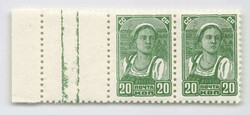 1937, 20 Kop., Bäuerin, links mit Leerfeld, postfrisch.Automatically ...