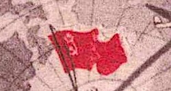 1938, 50 Kop., Transpolarflug, Plattenfehler „Flagge nach links ...