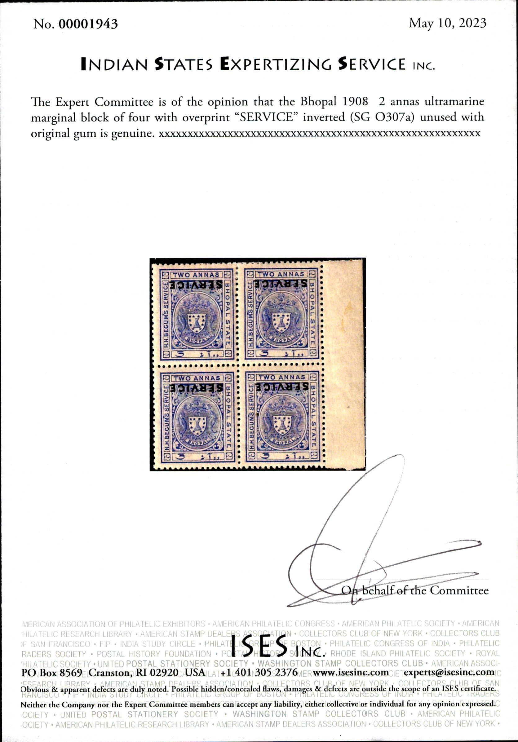 Image 1 for lot number 0000100043 for India and States Webshop