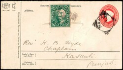 3235: Indien Staaten Sirmur - Ganzsachen