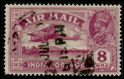 1929 GV Airmail 8a, variety: reversed serif, used. SG 224b, £475