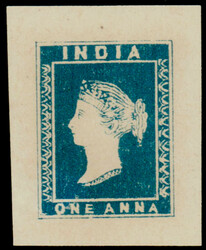 India Essays and Specimens: 1890 lithographed impression in blue of ...