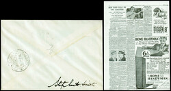 India Rocket Mail - 1934 (Dec. 17) Shore to Ship (Saugor Island) ...