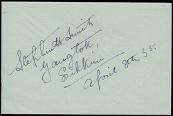 India Rocket Mail: Sikkim Durbar Rocket Experiments: 1935 (Apr. 8) ...