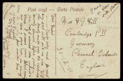 India picture postcard: Arsenal Road, Poona, used 1911 from Shwebo, ...