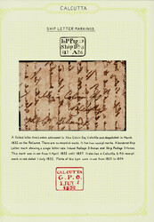 India 1832 (Mar) Inld Ptg 3/Ship Do. 3/Transfr. Do 6 Giles SR37 and ...