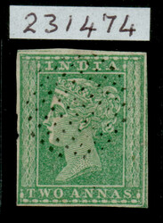 Early India Cancellations: Cooper type 1c, circle of dots on 1854 2a ...