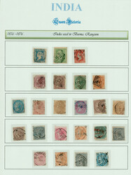 India used in Burma: Burma town cancels on various QV stamps on page ...