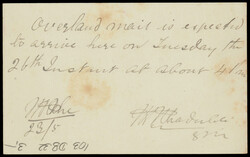 India used in French India: MAHE cds on 1903 EI service postcard to ...