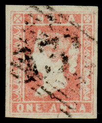 India used in Persian Field Force: 131 type 4 cancel on 1854 1a pale ...