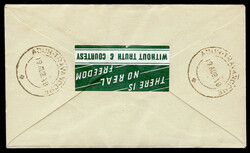 India 1948 Gandhi 4v illustrated First Day Cover with "Let Freedom ...