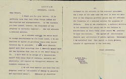 India 1926 (Apr 1) Mahatma Gandhi signed letter from Sabarmati Ashram ...